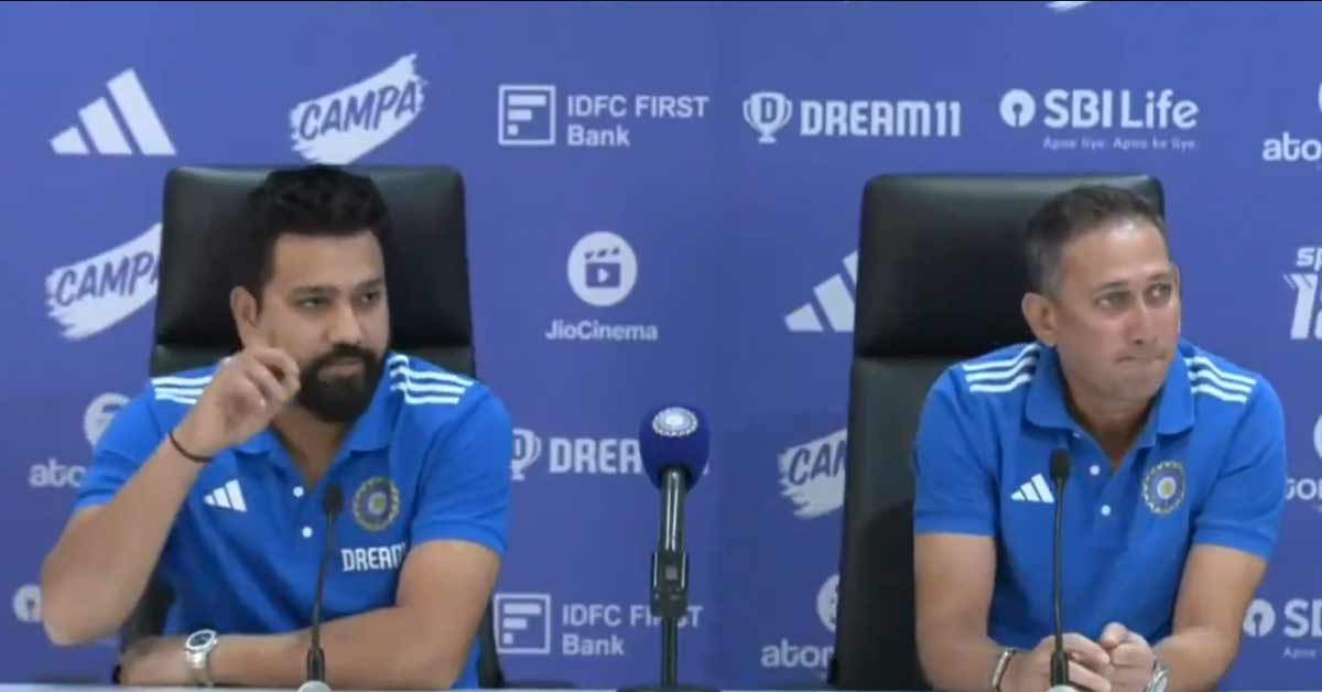 Rohit Sharma raised his hand when asked about off spinner