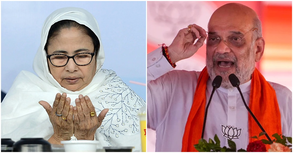 tmc's maa mati manush becomes mullah madrasam mafia says amit shah, তৃণমূলের মা-মাটি-মানুষ এখন মোল্লা-মাদ্রাসা-মাফিয়ায় পরিণত দাবি অমিত সাহর