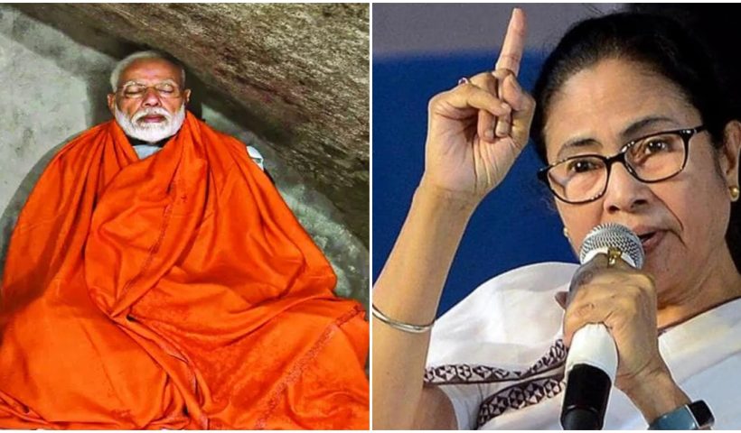 Mamata Banerjee objected to Modi-s meditation at kanyakumari TMC will complain to Election Commission, মোদীর ধ্যান ভাঙাতে মরিয়া মমতা