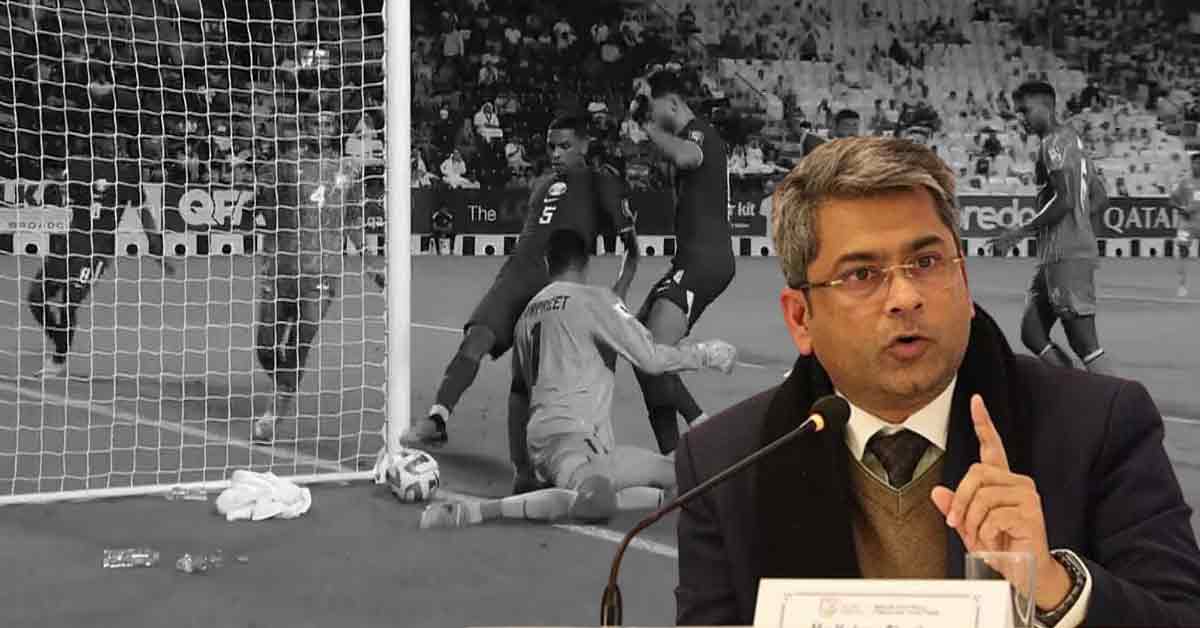 AIFF President Kalyan Chaubey Criticizes Refereeing in India-Qatar Match