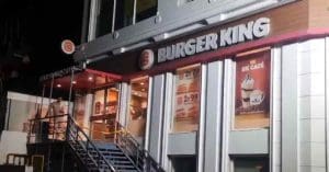 Burger King in Rajouri Garden night