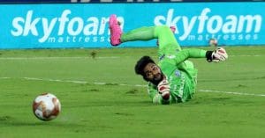 Goalkeeper Albino Gomes