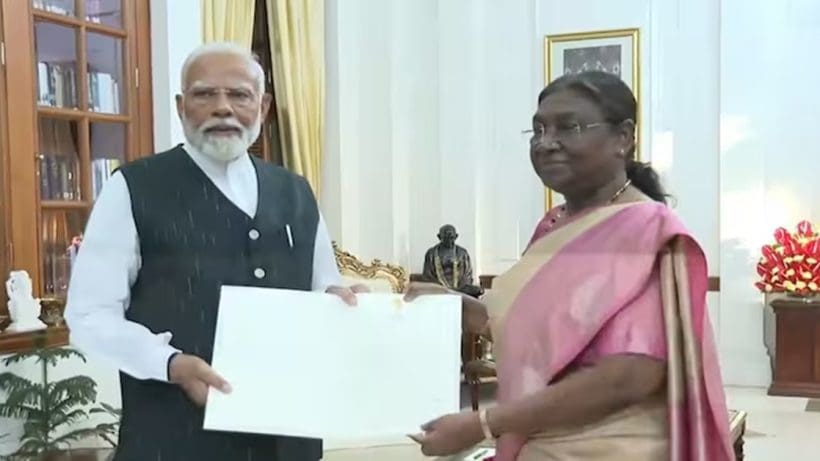 President Murmu invites Narendra Modi to form government oath ceremony on June 9