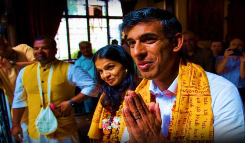 Rishi Sunak came on a day that Hindus across the world are celebrating the festival of Diwali