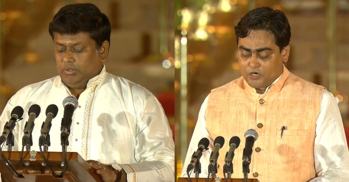 two-bengal-mps-sukanta-majumdar-and-shantanu-thakur-took-oath-as-union-ministers