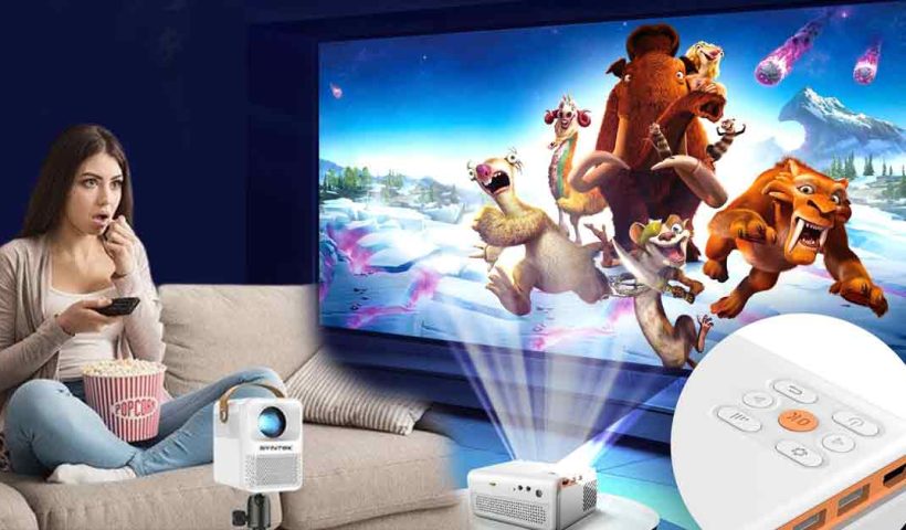 UNIY UY40 Portable LED Projector Delivers Movie Theater Experience