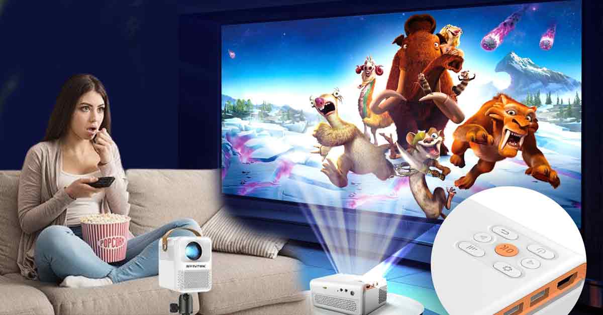 UNIY UY40 Portable LED Projector Delivers Movie Theater Experience