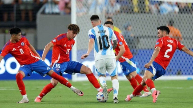 lionel messi shines during argentina vs chile copa america match