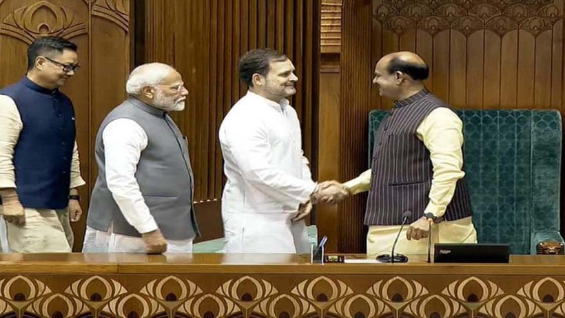 important that the voice of the Opposition is allowed to be represented rahul gandhi to speaker om birla, শুরুতেই স্পিকার বিড়লাকে কর্তৃব্য-পাঠ দিলেন বিরোধী দলনেতা রাহুল