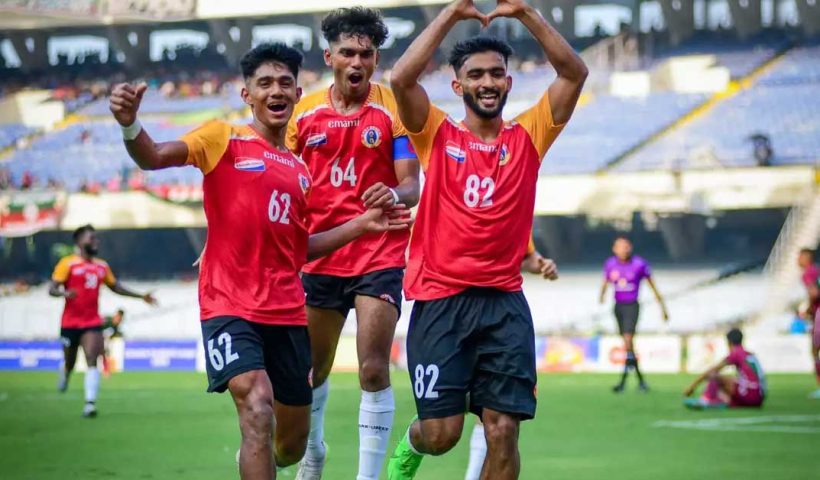 East Bengal Defeats Police FC to Top Group in Calcutta Football League"