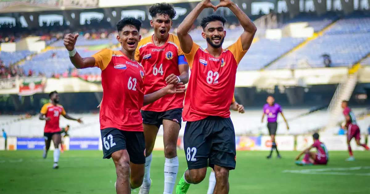 East Bengal Defeats Police FC to Top Group in Calcutta Football League"