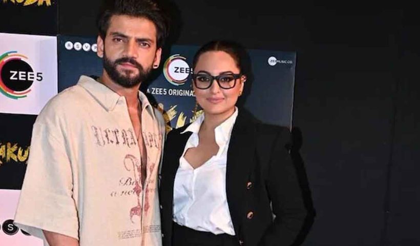 Sonakshi and Zaheer at Kakuda Screening