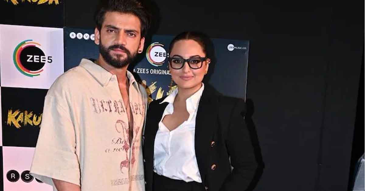 Sonakshi and Zaheer at Kakuda Screening