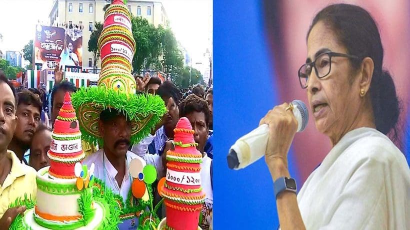 MAMATA HAT আবেগের সুনামিতে ধর্মতলায় ৫ হাজারের টুপিও বিকোচ্ছে ঝড়ের বেগে!