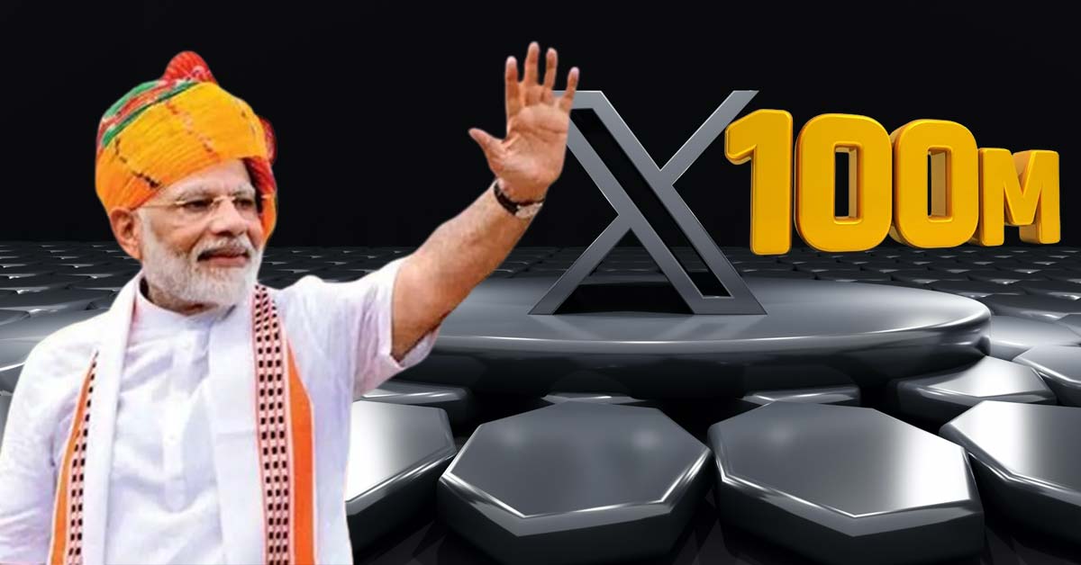 PM Narendra Modi Crosses 100 Million Followers on X