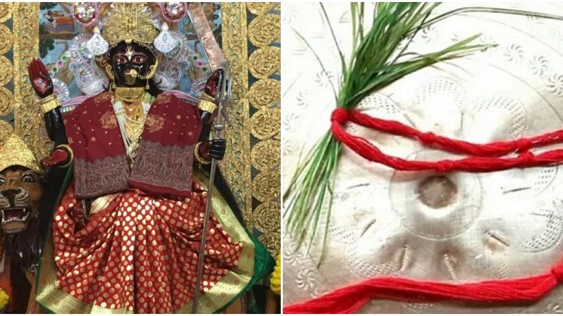 Why red rope is tied on the hand in Bipadtarini Puja, বিপত্তারিণী পুজোয় কেন বাঁধা হয় লাল তাগা?