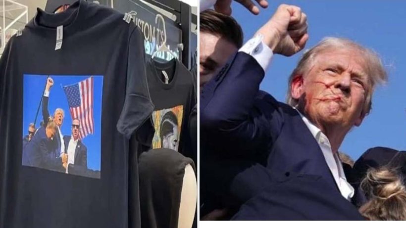 After Donald Trump Shooting T-Shirts Go On Sale In China