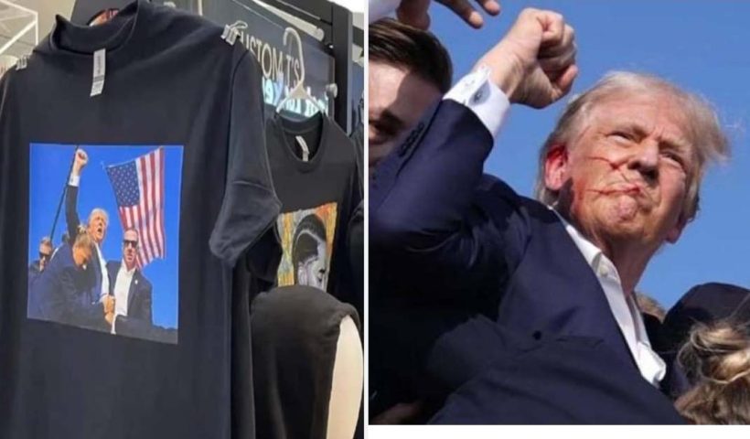 After Donald Trump Shooting T-Shirts Go On Sale In China