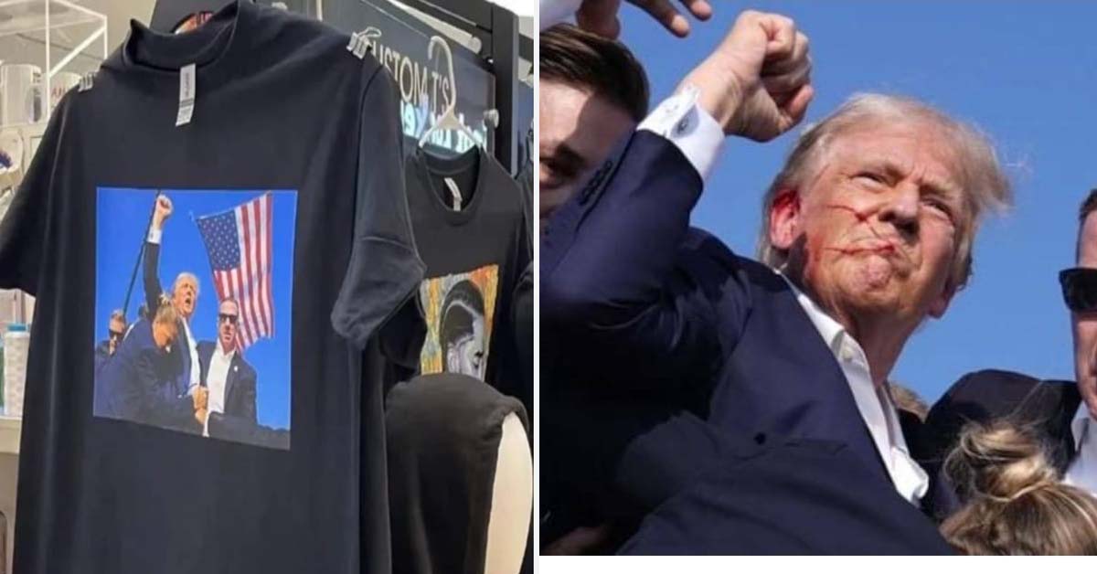 After Donald Trump Shooting T-Shirts Go On Sale In China