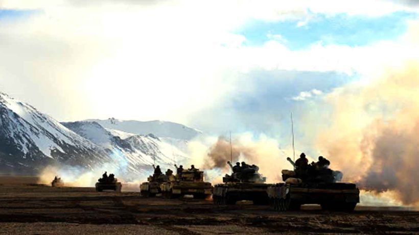 China tanks Ladakh