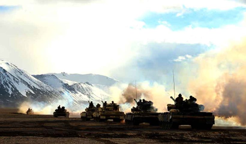 China tanks Ladakh