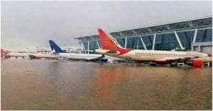 Kolkata Airport water logged