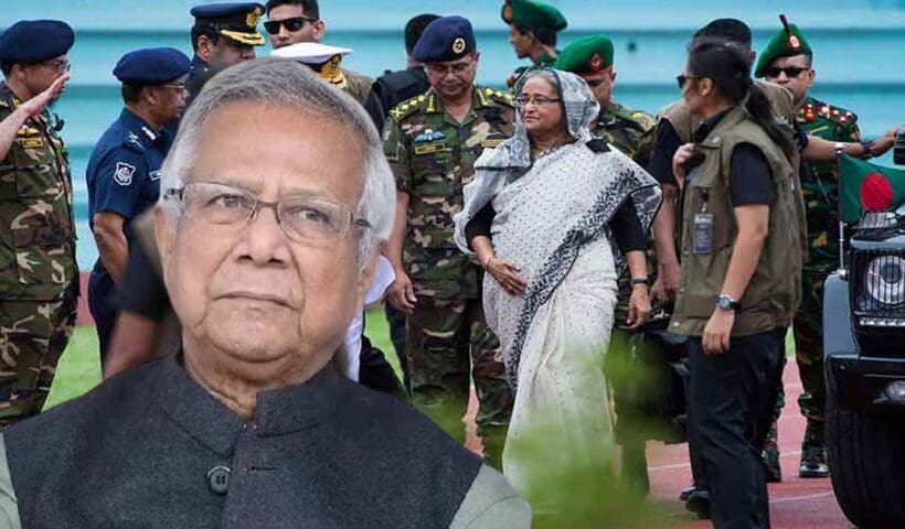 Are Sheikh Hasinas Bengaldeshi bodyguards protecting Yunus ,