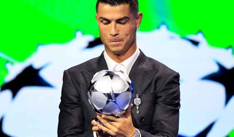 CR7 Cristiano Ronaldo Honored at UEFA Champions League Ceremony