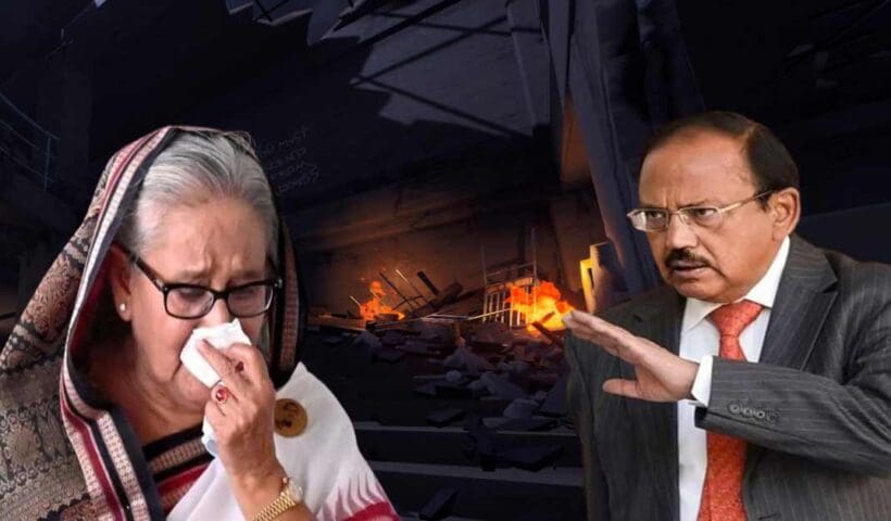 Shiekh Hasina crying infornt of Ajit Doval at safe house in Delhi.