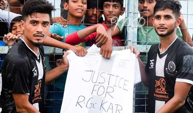 Kolkata RG Kar Rape-Murder Case Mohammedan SC Footballers Join Protest