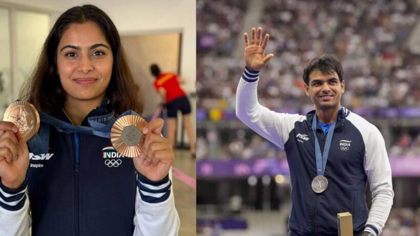 Manu Bhaker and Neeraj Chopra