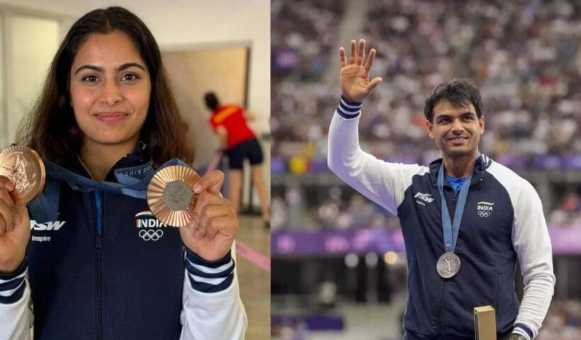 Manu Bhaker and Neeraj Chopra