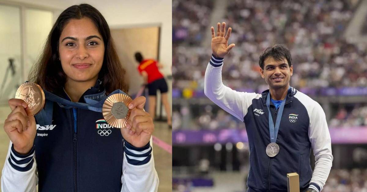 Manu Bhaker and Neeraj Chopra