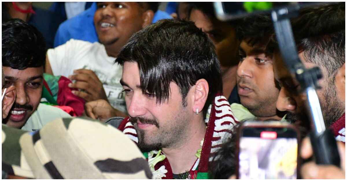 Mohun Bagan SG player Dimitri Petratos have reached Kolkata