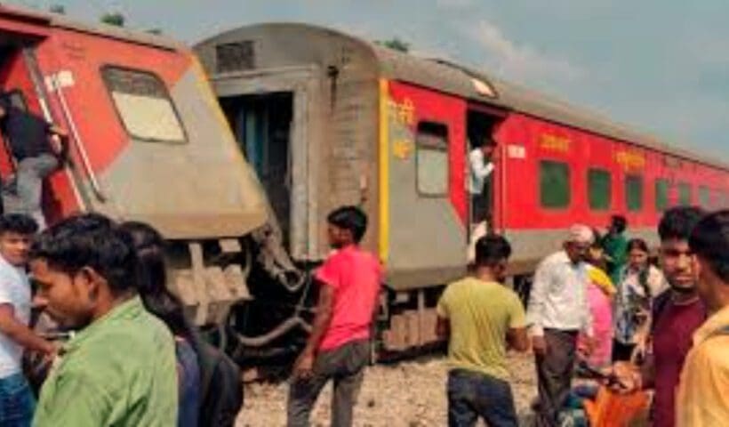 Railway accident in Uttarpradesh Ganga Satadru express faced accident on sunday