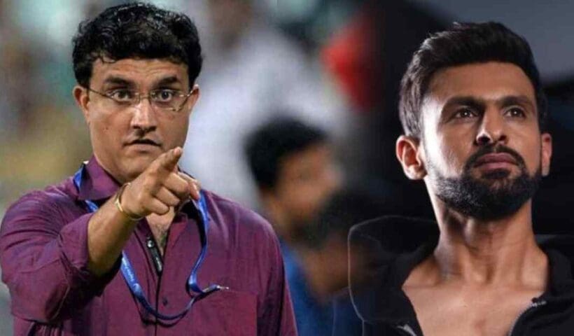 Sourav Ganguly and Shoaib Malik