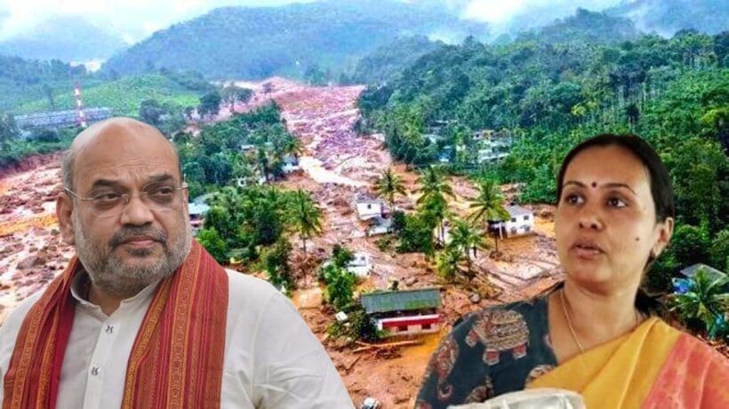 no advance red alert Issued by Centre for kerala landslides minister Veena George refuted Amit Shahs claim, অমিত শাহ'কে ঘুরিয়ে মিথ্যাবাদী বললেন কেরলের মন্ত্রী, সাফ দাবি- ওয়ানাডে ভূমিধসে সতর্ক করা হয়নি