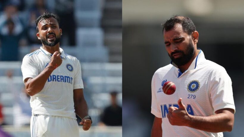 Akash Deep Earns Spot in Indian Test Team as Mohammed Shami Misses Out