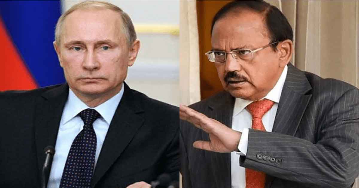 Ajit Doval will visit Russia and meet with vladimir putin to negociate to established peace in ukraine war