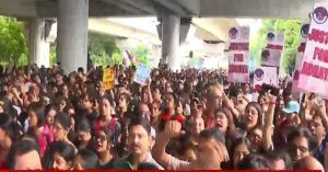 BLO Rights Committee Holds Demonstration, Presses for Worker Rights at CEO Office
