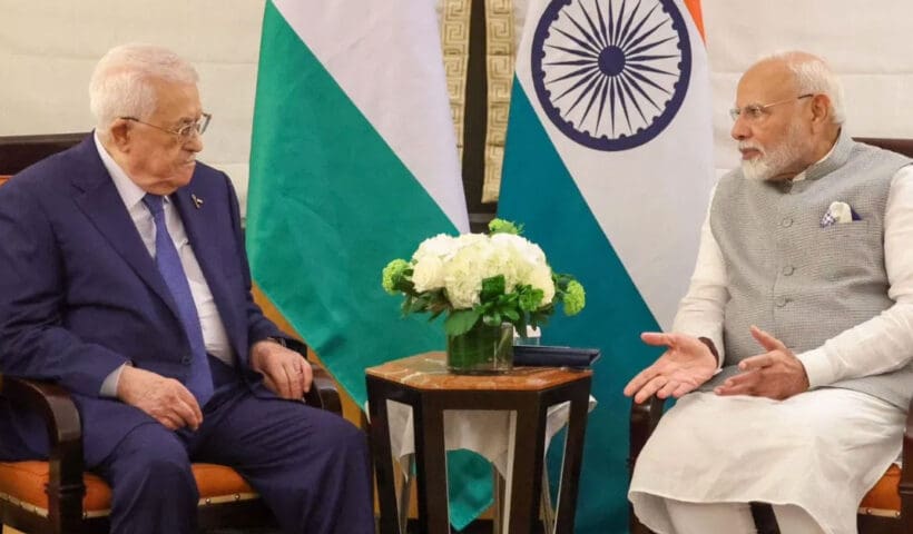 PM Modi meets Palestine President