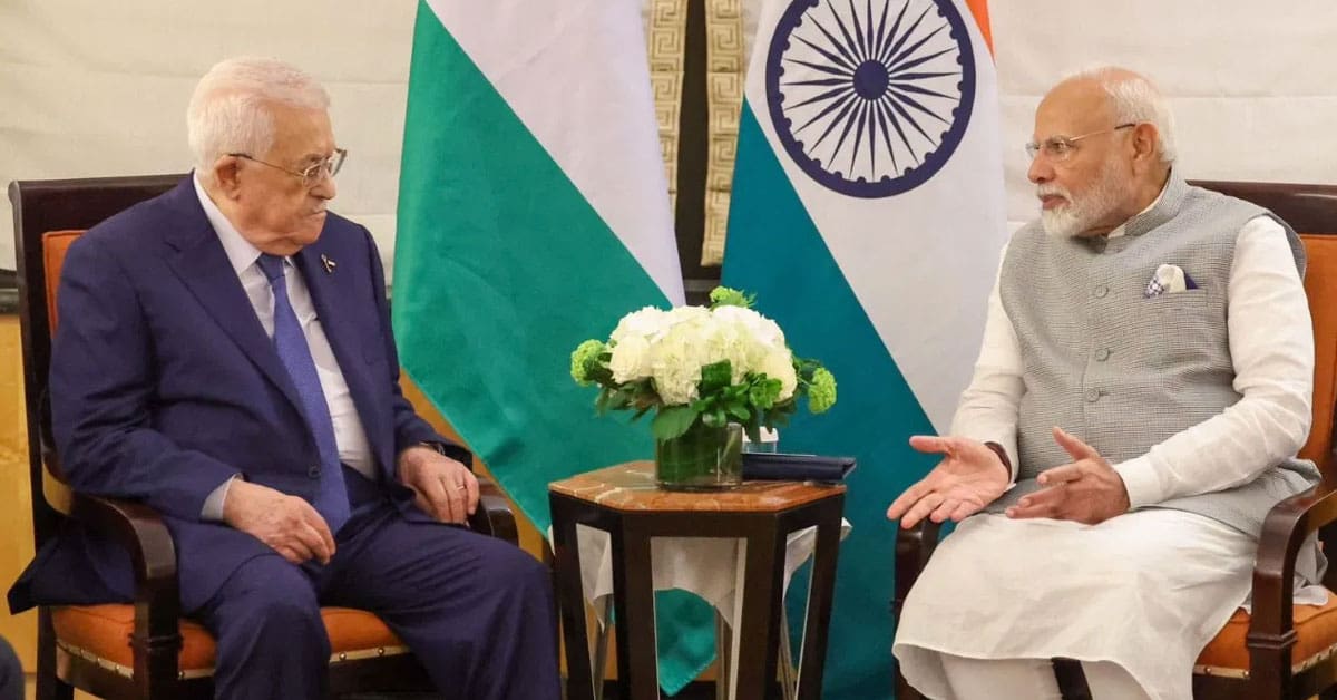 PM Modi meets Palestine President