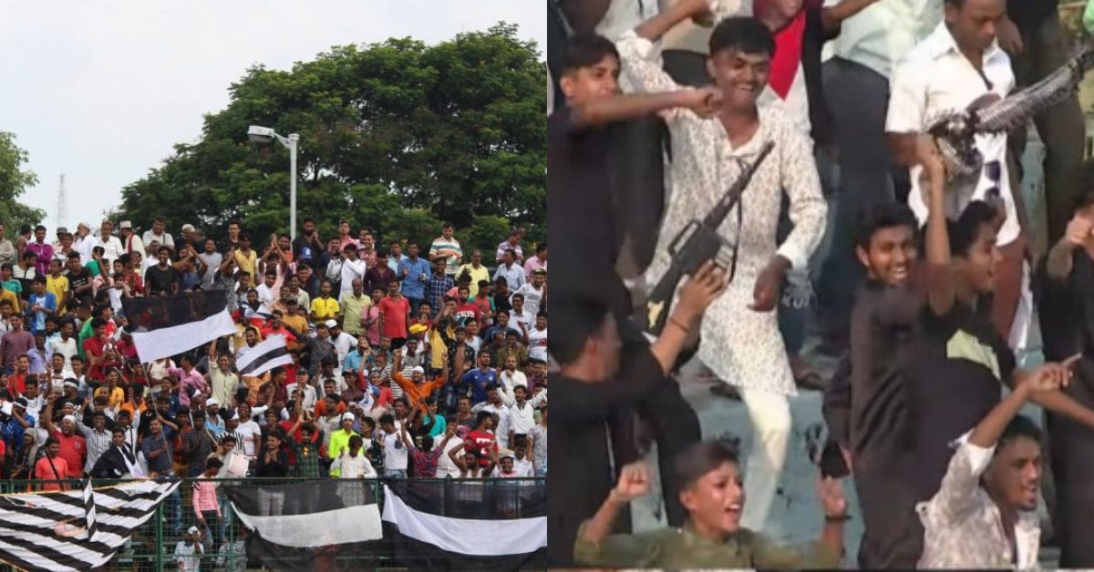 Mohammedan SC Fans Seen With Rifle During CFL Match Against East Bengal