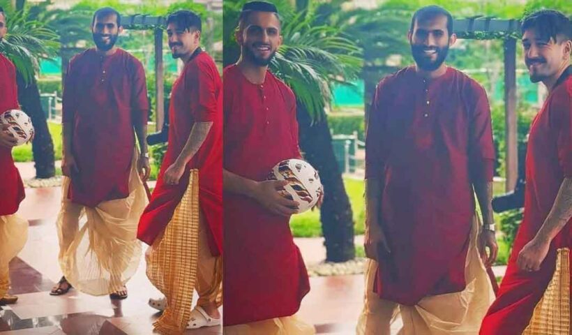 Mohun Bagan Footballers Embrace Bengali Attire