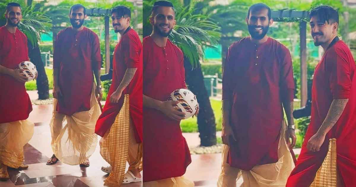 Mohun Bagan Footballers Embrace Bengali Attire