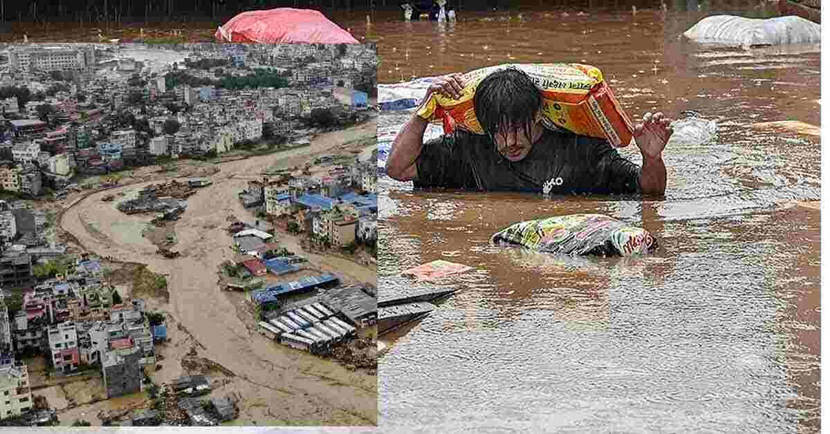 NEPALFLOOD123 নেপালে বন্যার ধ্বংসযজ্ঞ, মৃতের সংখ্যা বেড়ে ১১২, চলছে উদ্ধারকার্য