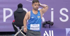 Navdeep Singh Upgraded to Gold Medal After Record-Breaking Throw at Paralympic Event