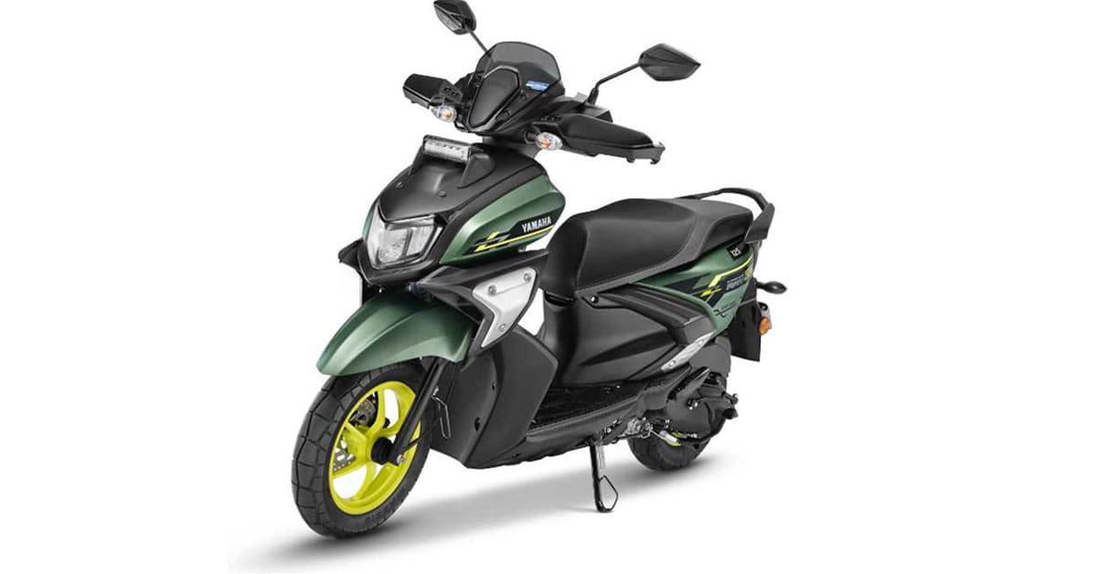 Yamaha RayZR Street Rally with an 'Answer Back' function and LED Daytime Runn