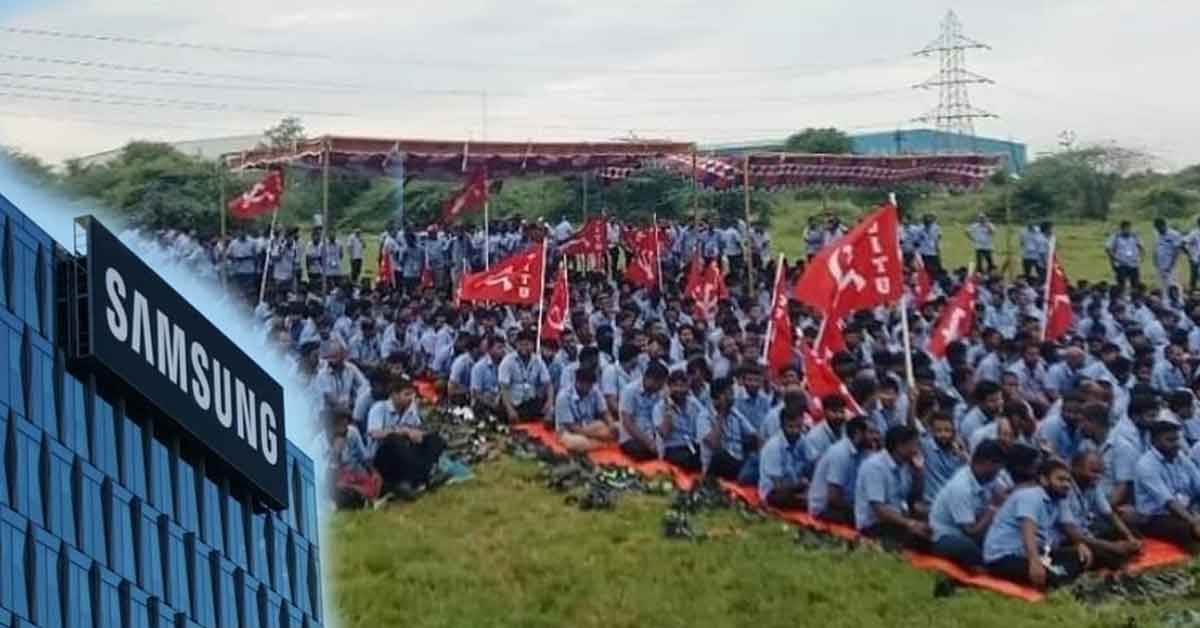 Samsung unit authorities in Chennai backed down after a sustained strike by CPIM