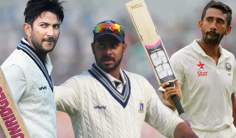 Wriddhiman Saha, Manoj Tiwary Anustup Majumder